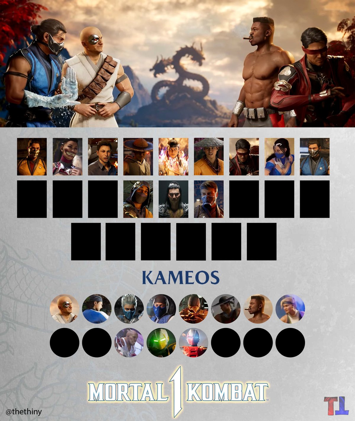 Ростер Mortal Kombat 1 известные герои и камео
