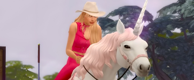 Лошади в The Sims 4 иногда притворяются людьми