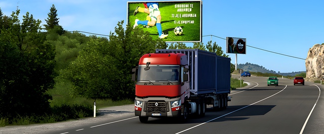 Добро дошли: знаки Западных Балкан на скриншотах Euro Truck Simulator 2