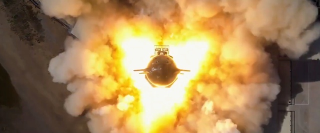 Третий прототип Starship проходит огневые испытания: видео