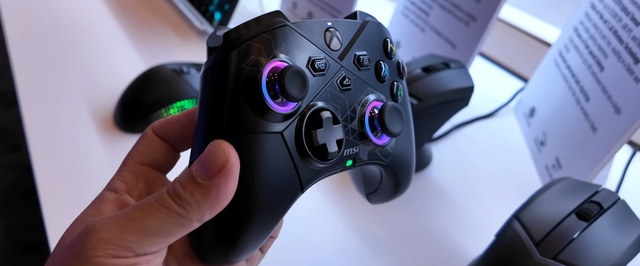 MSI показала геймпад Xbox со сменными стиками без дрифта