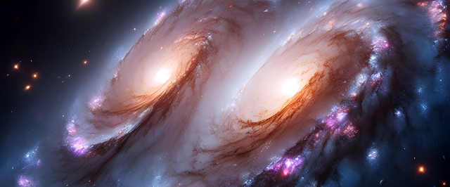 Место столкновения двух галактик: фото