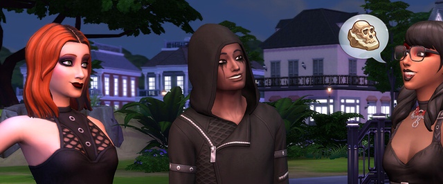 Гот-комплект для The Sims 4 может делать персонажей анимешнее