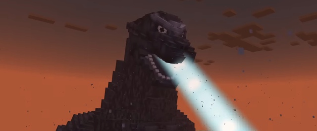В Minecraft появилась Годзилла и битвы монстров