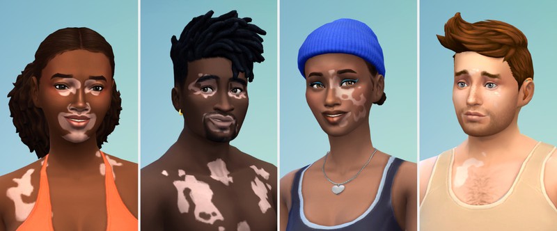 Теперь персонажей The Sims 4 можно заразить витилиго