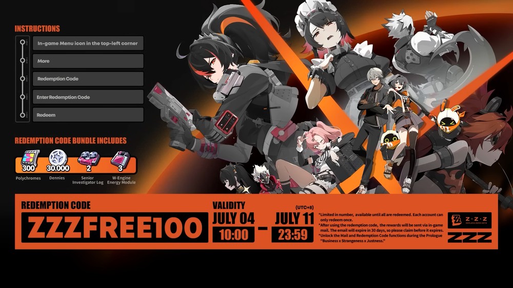 ZZZ promo codes for August 2024 where to enter and full list Aroged