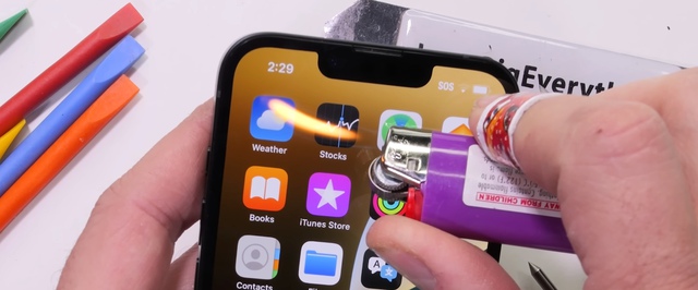 iPhone 16e испытали ножом и огнем