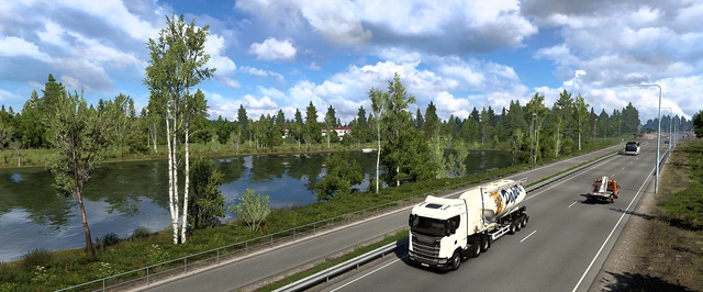 Березки и елочки в Euro Truck Simulator 2: скриншоты дополнения про Север