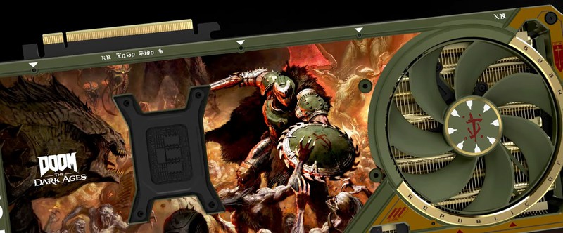 В стиле Doom The Dark Ages выпустят видеокарту GeForce RTX 5080