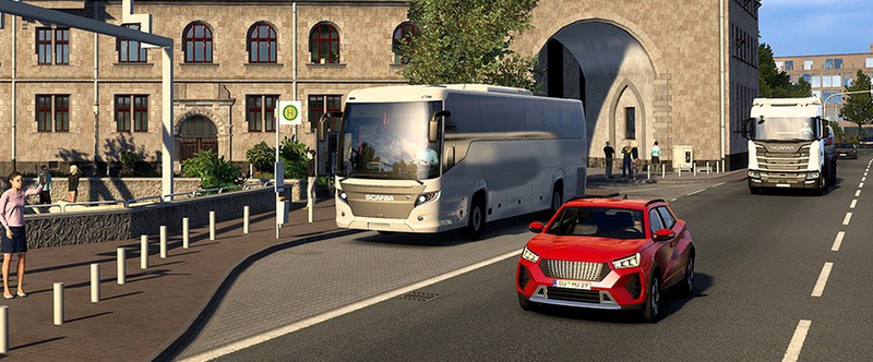 Управляемые автобусы в Euro Truck Simulator 2 — первый взгляд и детали