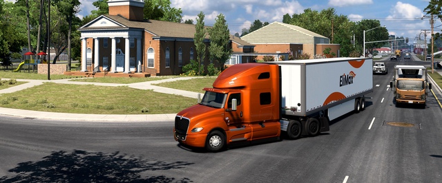 Развлечения и тяжелая промышленность на кадрах Луизианы из American Truck Simulator