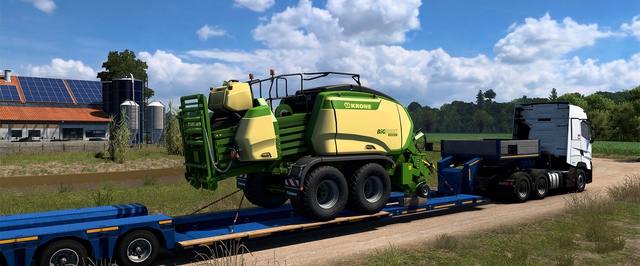 Euro Truck Simulator 2 получит новые грузы: скриншоты дополнения KRONE Agriculture Equipment