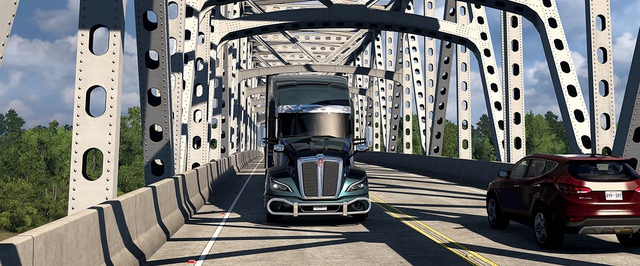 Рекордный мост Луизианы показали на скриншотах дополнения к American Truck Simulator