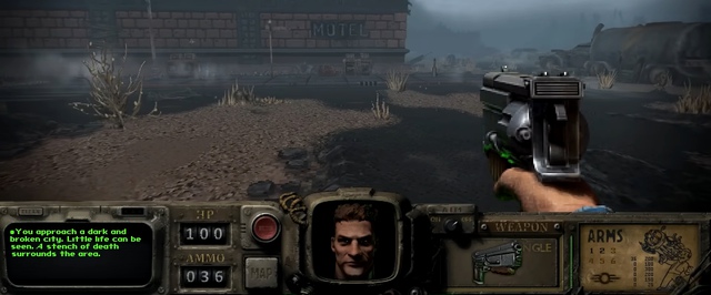 Новый геймплей Fallout Bakersfield, ретро-шутера в стиле Doom