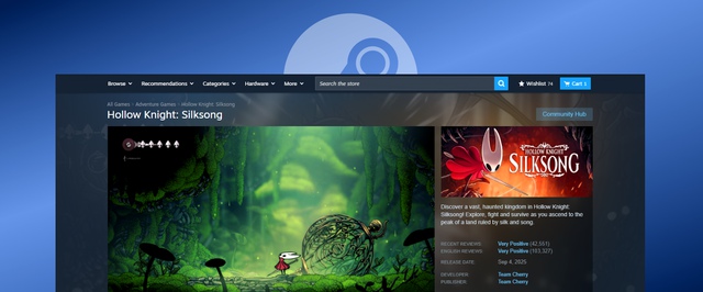 В Steam появились широкие страницы