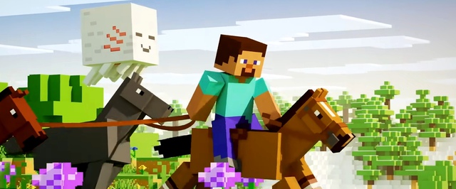 Новое оружие в Minecraft: обзорный трейлер копья из Mounts of Mayhem