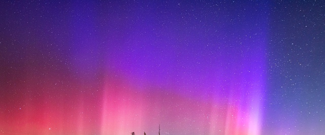 Редкое синее полярное сияние засняли во время мощной январской магнитной бури