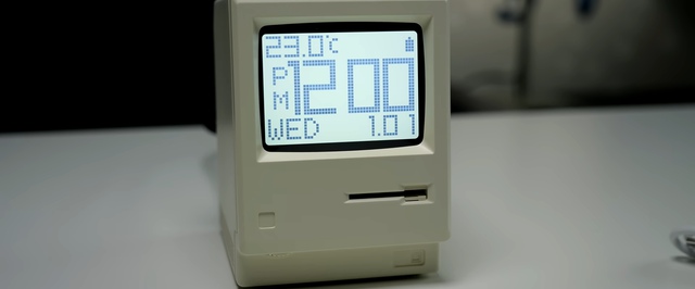 Будильник в стиле Macintosh научили запускать программы для Macintosh
