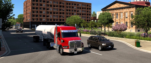 Авторы American Truck Simulator показали Спрингфилд из дополнения про Иллинойс