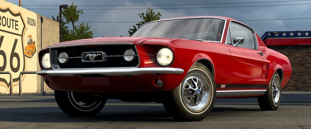 Легковые автомобили в American Truck Simulator: скриншоты Ford Mustang 67 года