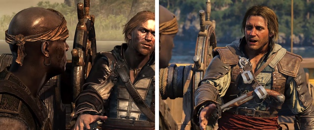 Графику ремейка Assassins Creed IV Black Flag сравнили с оригиналом — странных лиц больше нет