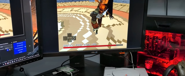 Демейк Elden Ring запустили на реальной PlayStation 1