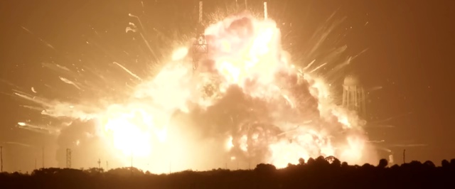 Лунная ракета Blue Origin зрелищно взорвалась на стартовой площадке
