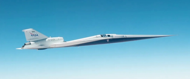 NASA впервые вывело «носатый» сверхзвуковой самолет X-59 на расчетную скорость и высоту