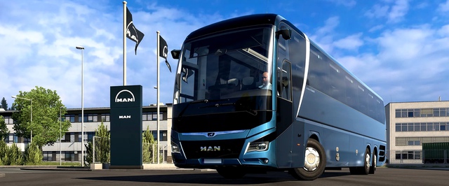 Автобусы в Euro Truck Simulator 2: геймплей рейса на MAN Lions Coach