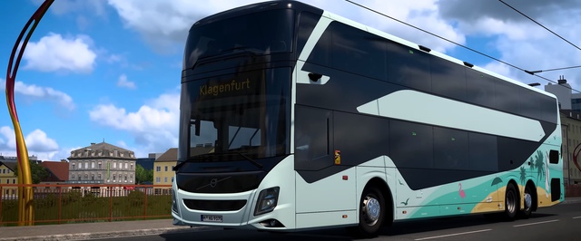 Автобусы из Euro Truck Simulator 2 показали в динамике