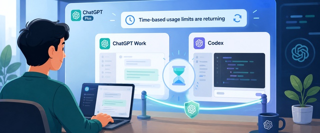 Подписчикам ChatGPT Plus вернули пятичасовые лимиты в Codex и Work