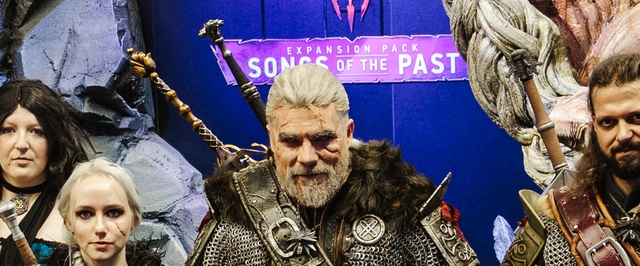 Фото: монструозный стенд The Witcher 3 «Баллады прошлого» на Gamescom