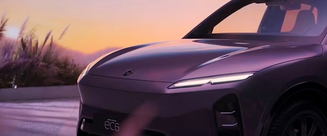 У Nio появился необычный EC6 Aura Edition — с фиолетовым салоном и особым режимом движения