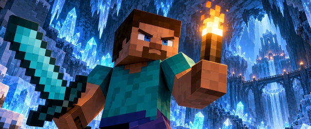 Первые скриншоты ледяных пещер в Minecraft
