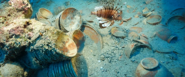 Римская посуда сохранилась на 2 тысячи лет на дне моря благодаря глине